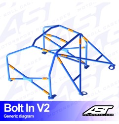 Arco de Seguridad OPEL Corsa (E) 3-doors Hatchback Atornillar V2
