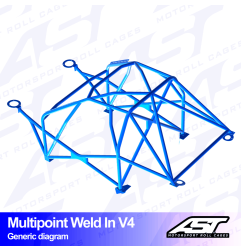 Arco de Seguridad OPEL Corsa (E) 3-doors Hatchback Multipunto Soldar V4