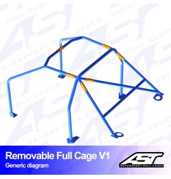 Arco de Seguridad OPEL Kadett (E ) 3-doors Hatchback REMOVABLE Arco Completo V1