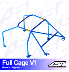Arco de Seguridad Renault Megane (Phase 1) 3-doors Coupe Arco Completo V1