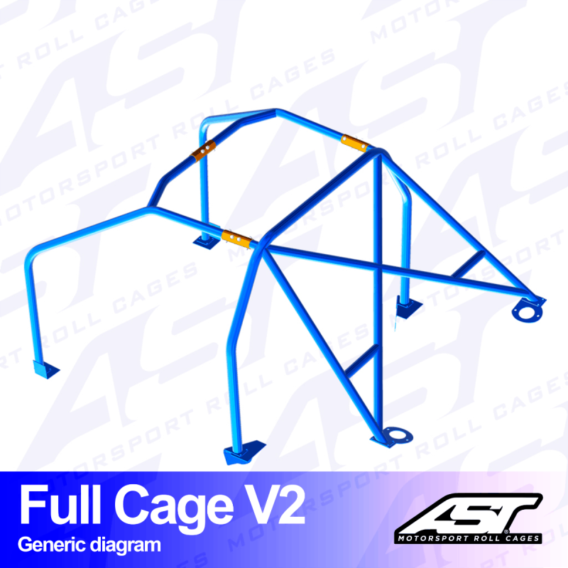 Arco de Seguridad Renault Megane (Phase 1) 3-doors Coupe Arco Completo V2 Arco de Seguridad Renault Megane (Phase 1) 3-doors Coupe Arco Completo V2