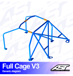 Arco de Seguridad Renault Megane (Phase 1) 3-doors Coupe Arco Completo V3
