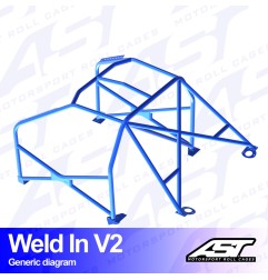 Arco de Seguridad SEAT Leon (1M) 5-doors Hatchback Soldar V2