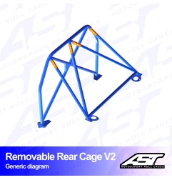 Arco Trasero TOYOTA MR-2 (W20) 2 Puertas Roadster REMOVABLE Arco Trasero V2