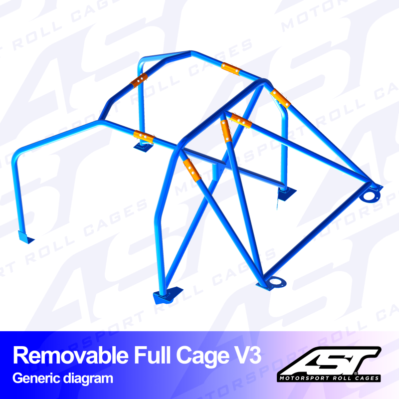 Arco de Seguridad TOYOTA MR-2 (W20) 2 Puertas Roadster REMOVABLE Arco Completo V3 Arco de Seguridad TOYOTA MR-2 (W20) 2 Puertas Roadster REMOVABLE Arco Completo V3