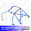 Arco de Seguridad VW Beetle (Mk1) 2 Puertas Hatchback REMOVABLE Arco Completo V2
