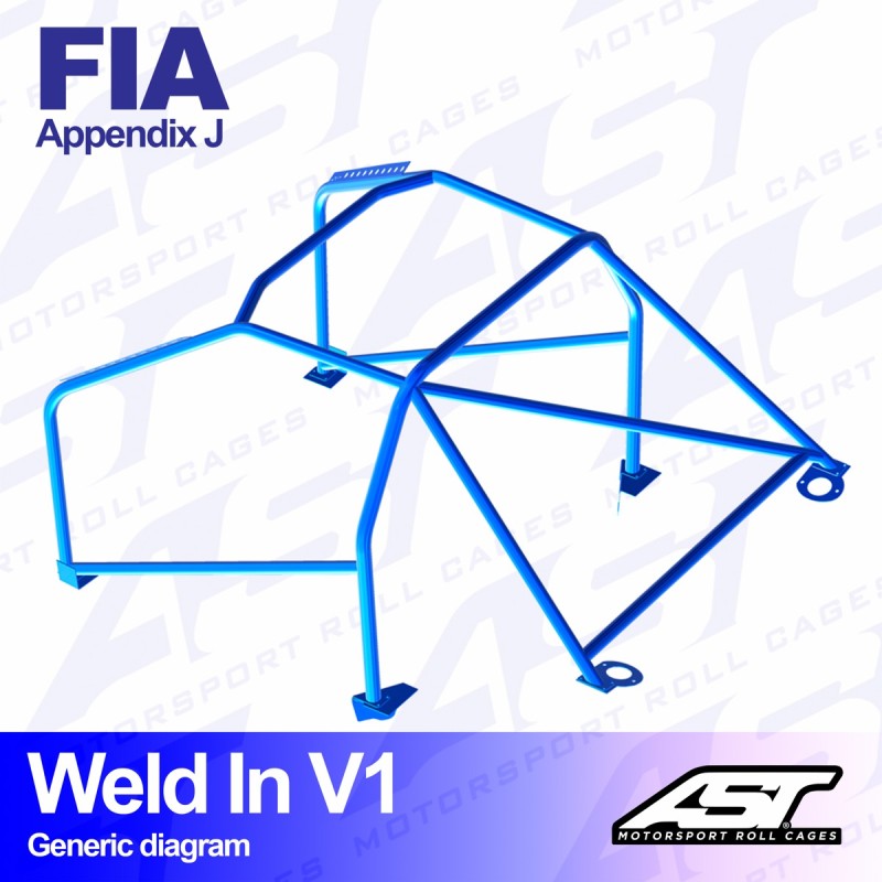 Arco de Seguridad VW Golf (Mk1) 3-doors Hatchback Soldar V1 Arco de Seguridad VW Golf (Mk1) 3-doors Hatchback Soldar V1