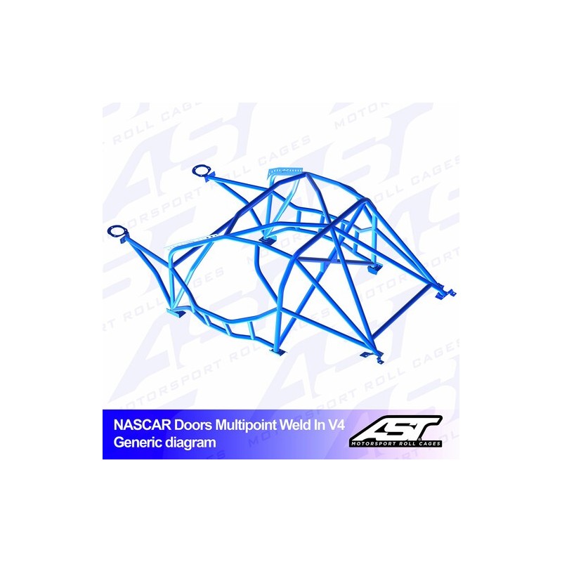 Arco de Seguridad BMW 1-Series (E82) 2 Puertas Coupe RWD Multipunto Soldar V4 NASCAR-door para drift Arco de Seguridad BMW 1-Series (E82) 2 Puertas Coupe RWD Multipunto Soldar V4 NASCAR-door para drift