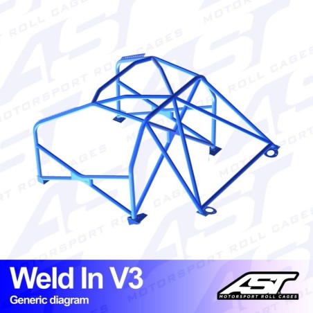 Arco de Seguridad SEAT Leon (1P) 5-door Hatchback Soldar V3