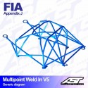 Arco de Seguridad SEAT Leon (1P) 5-door Hatchback Multipunto Soldar V5