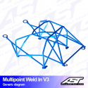 Arco de Seguridad SUZUKI Swift (ZC32S) 3-door Hatchback Multipunto Soldar V3