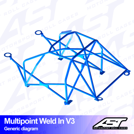 Arco de Seguridad SUZUKI Swift (ZC32S) 3-door Hatchback Multipunto Soldar V3
