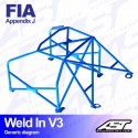 Arco de Seguridad TOYOTA AE86 Sprinter Trueno 3-door Hatchback Soldar V3