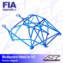 Arco de Seguridad TOYOTA Yaris (XP10) 3-door Hatchback Multipunto Soldar V5
