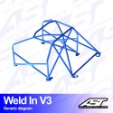Arco de Seguridad TOYOTA Altezza (XE10) 4 Puertas Sedan Soldar V3