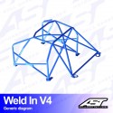 Arco de Seguridad TOYOTA Altezza (XE10) 4 Puertas Sedan Soldar V4