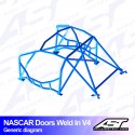 Arco de Seguridad TOYOTA Altezza (XE10) 4 Puertas Sedan Soldar V4 NASCAR-door para drift