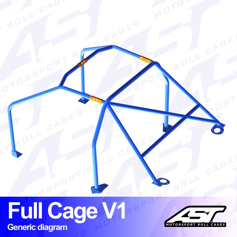 Arco de Seguridad VOLVO 142 2 Puertas Coupe Arco Completo V1 Arco de Seguridad VOLVO 142 2 Puertas Coupe Arco Completo V1