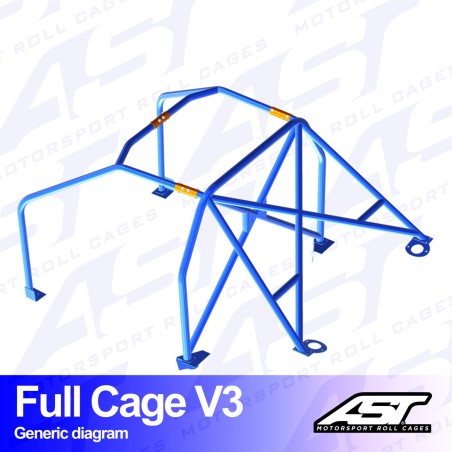 Arco de Seguridad VOLVO 142 2 Puertas Coupe Arco Completo V3