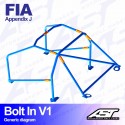 Arco de Seguridad VOLVO 142 2 Puertas Coupe Atornillar V1