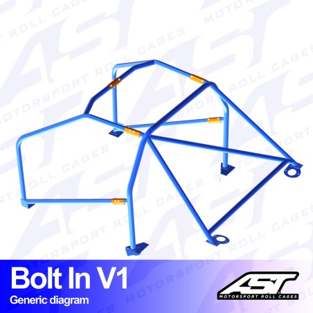 Arco de Seguridad HONDA Civic Coupe (EJ8/EM1) 2 Puertas Coupe Atornillar V1