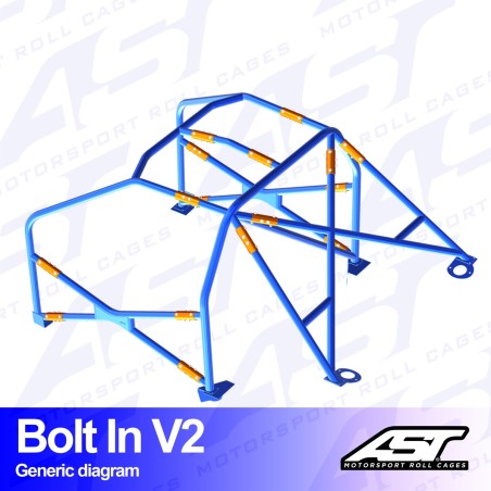 Arco de Seguridad HONDA Civic Coupe (EJ8/EM1) 2 Puertas Coupe Atornillar V2