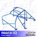 Arco de Seguridad HONDA Civic Coupe (EJ8/EM1) 2 Puertas Coupe Soldar V2