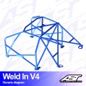 Arco de Seguridad HONDA Civic Coupe (EJ8/EM1) 2 Puertas Coupe Soldar V4