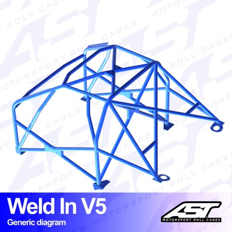 Arco de Seguridad HONDA Civic Coupe (EJ8/EM1) 2 Puertas Coupe Soldar V5