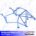 Arco de Seguridad HONDA Civic Coupe (EJ8/EM1) 2 Puertas Coupe Multipunto Soldar V1