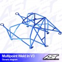 Arco de Seguridad HONDA Civic Coupe (EJ8/EM1) 2 Puertas Coupe Multipunto Soldar V3