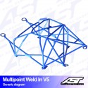 Arco de Seguridad HONDA Civic Coupe (EJ8/EM1) 2 Puertas Coupe Multipunto Soldar V5
