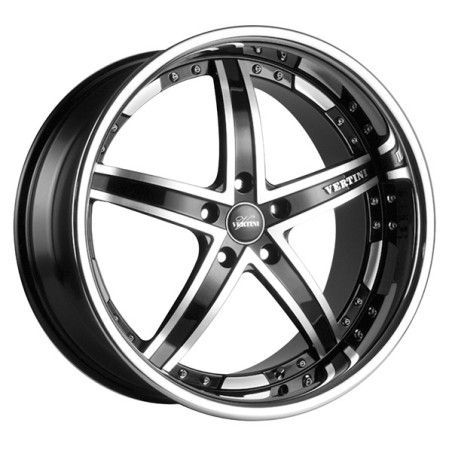 FAIRLADY 8,5X19" 5X120 ET35 CB72,6 NEGRO MEC. ARO INOX