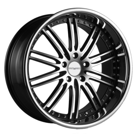 HENNESSEY 8,5X19   5X100 ET 35 NEGRO MECANIZADO ARO BRILLANTE