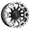 MAX-08 8,5X16" 6X139,7 ET00 CB106 NEGRO-PLATA