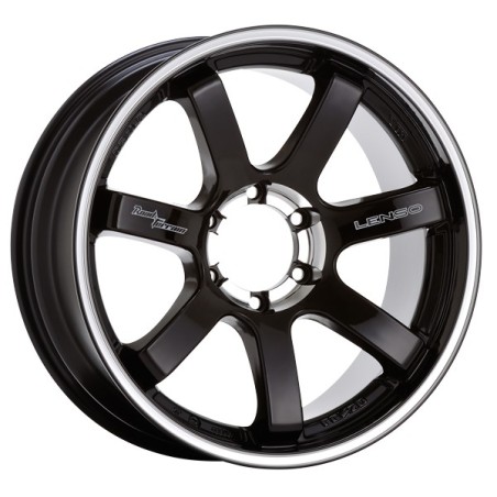 RT7 7,0X16" 6X139,7 ET35 CB110,1 NEGRO ARO PLATA