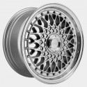 BSX 7,0X15" 4X100/108 ET20 CB73,1 PLATA ARO PULIDO