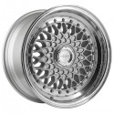 BSX 8,0X15" 4X100/108 ET25 CB73,1 PLATA ARO PULIDO