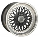 BSX 7,5X17" 4X108 ET35 CB73,1 NEGRO ARO PULIDO