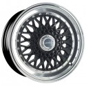 BSX 7,5X16" 4X100 ET25 CB73,1 NEGRO ARO PULIDO