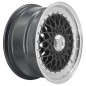 BSX 7,5X16" 4X100 ET25 CB73,1 NEGRO ARO PULIDO