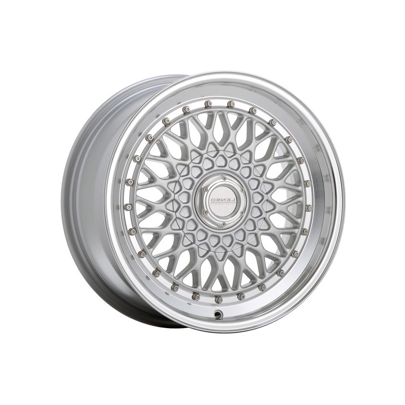 BSX 9,0X16" 4X100 ET20 CB73,1 PLATA ARO PULIDO