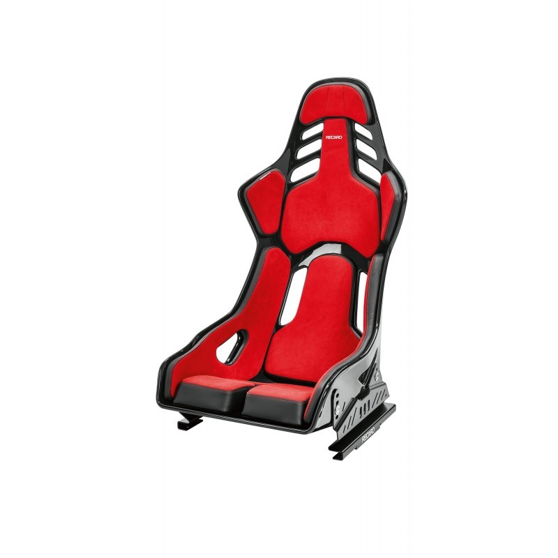 ASIENTO RECARO PODIUM GF ALCANTARA ROJO/CUERO NEGRO TALLA L COPILOTO