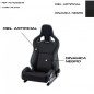 ASIENTO RECARO SPORTSTER CS CALEFACCION PIEL ARTIFICIAL NEGRO/DINAMICA NEGRO PILOTO