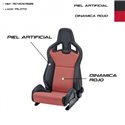 ASIENTO RECARO SPORTSTER CS CALEFACCION PIEL ARTIFICIAL NEGRO/DINAMICA ROJO PILOTO