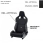 ASIENTO RECARO SPORTSTER CS AIRBAG CALEFACCION PIEL ARTIFICIAL NEGRO/DINAMICA NEGRO PILOTO