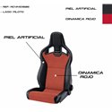 ASIENTO RECARO CROSS SPORTSTER CS CALEFACCION PIEL ARTIFICIAL NEGRO/DINAMICA ROJO PILOTO