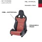 ASIENTO RECARO SPORTSTER CS AIRBAG CALEFACCION PIEL ARTIFICIAL NEGRO/DINAMICA ROJO COPILOTO