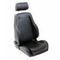 Classic seat, adjustable, Sky leather