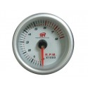 RELOJ TACOMETRO 8000RPM GASOLINA BTR 52mm BLANCO